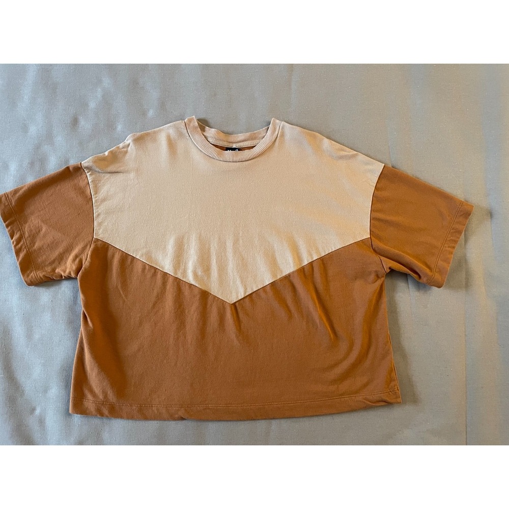 Hering Shirt Women's Size Large Brown and Tan Brazilian Brand Brasil